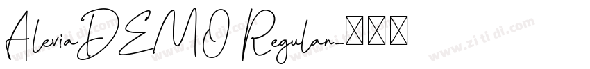 AleviaDEMO Regular字体转换